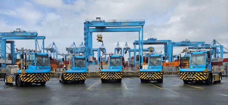 APM Terminals Maasvlakte II, Embotech and Terberg expand Automated Terminal Tractor fleet in Rotterdam